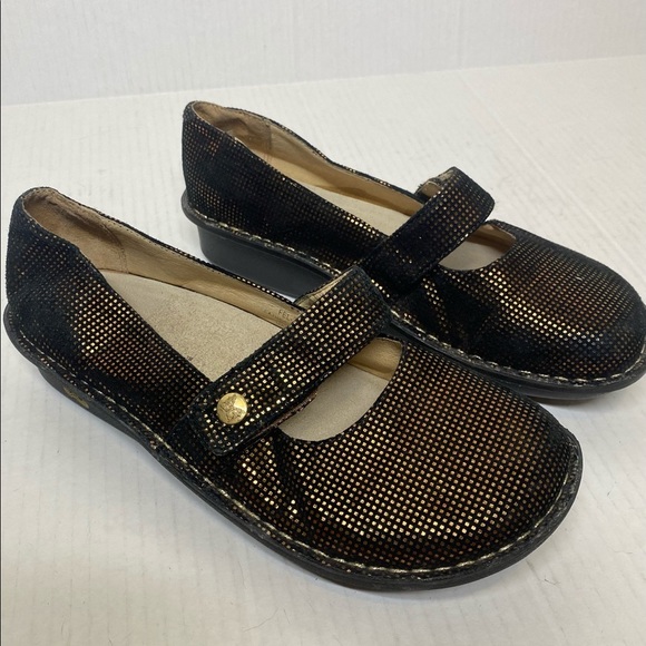 ALEGRIA FEL-348 MARY JANE BRONZE METALLIC Mary Jane SHOES SZ EU 36/US 6.5 - Picture 2 of 9